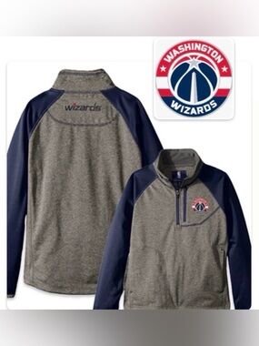 NWT [G-III] Washington Wizards NBA 1/4 Zip Pullover Sports Jacket Youth S (8-10)